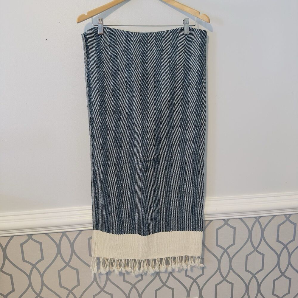 Smyrna Turkish Cotton Beach Blanket Towel Throw Versatile Oversized Shawl 66x33